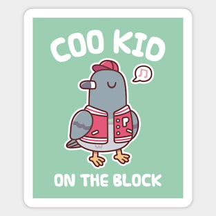 Pigeon In Varsity Jacket Coo Kid On The Block Funny Magnet